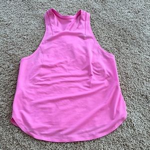 Lululemon run and train tank top size 2 pink